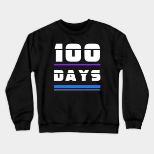 100 Days of School Baek-il Birthday Man Yue Celebration Time in Office Crewneck Sweatshirt